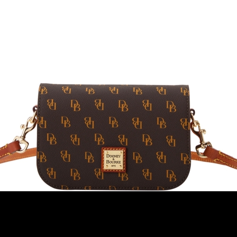 BNWT Dooney & Bourke Gretta Kitty Crossbody | Brown Tmoro